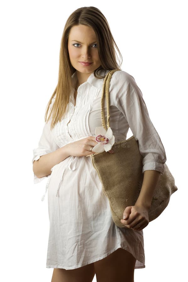 Incinto vada per acquisto immagini stock libere da diritti Incinto vada per acquisto immagini stock libere da diritti