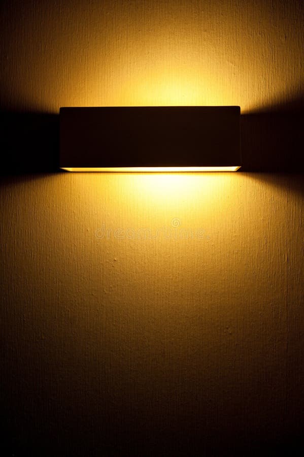 Included a Beautiful Wall Lamp in the Room Stock Photo Image of