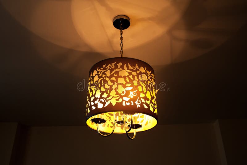 Included a Beautiful Wall Lamp in the Room Stock Photo Image of