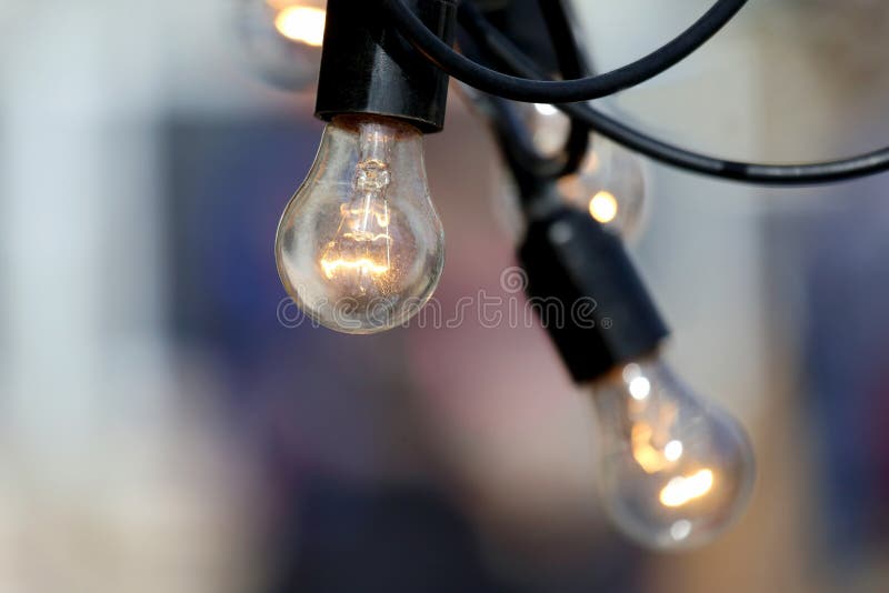 Included Hanging Electric Lamp Stock Photo Image of shiny, background