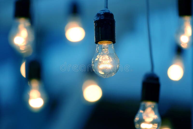 Included Hanging Electric Lamp Stock Photo Image of shiny, hanging