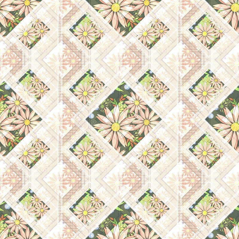 Inconsútil abstracto del remiendo, fondo de la luz de la textura del modelo stock de ilustración Inconsútil abstracto del remiendo, fondo de la luz de la textura del modelo stock de ilustración