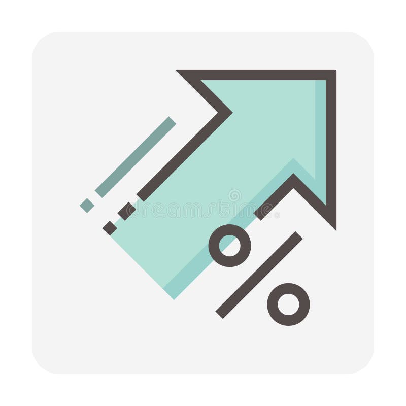 Percent Increase Vector Design. 48x48 Pixel Perfect and Editable Line ...