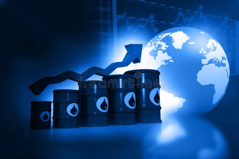 Increasing oil price stock illustration Increasing oil price stock illustration