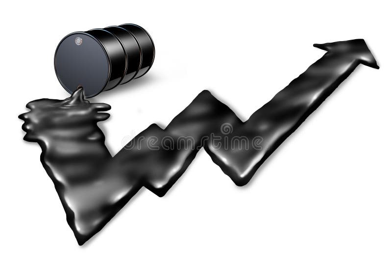 Increasing Price Of Oil royalty free illustration Increasing Price Of Oil royalty free illustration