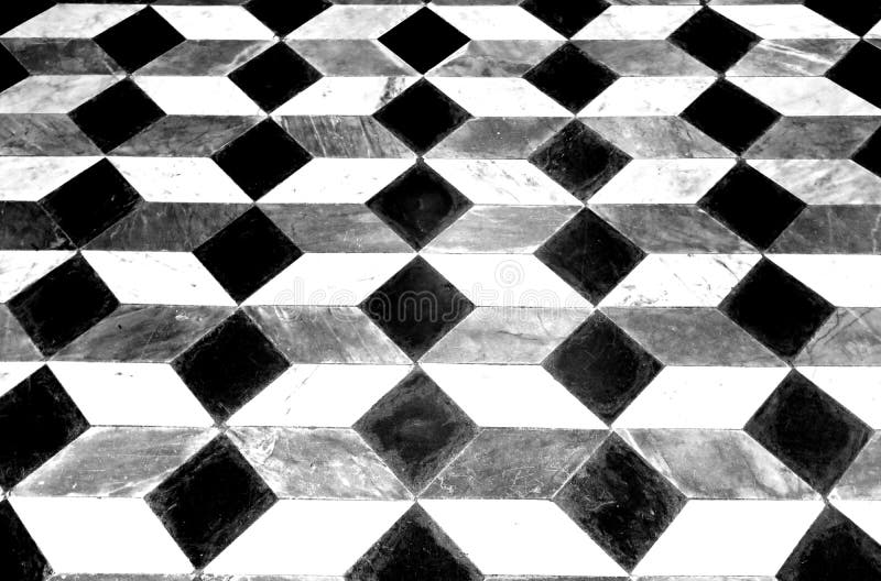 Incredible views of a floor that looks like a set of three-dimen royalty free stock photos