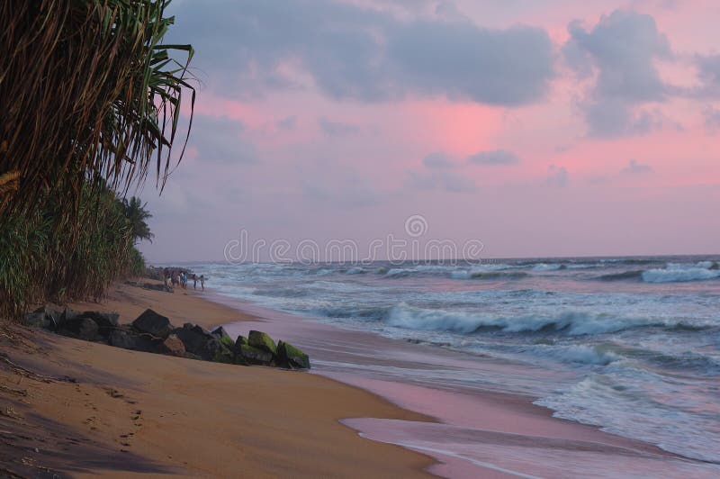 Incredibly beautiful red sunset in Sri-Lanka royalty free stock photography Incredibly beautiful red sunset in Sri-Lanka royalty free stock photography