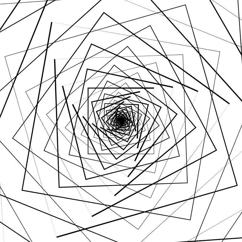 Increspi il modello con i quadrati concentrici - parte posteriore geometrica circolare royalty illustrazione gratis