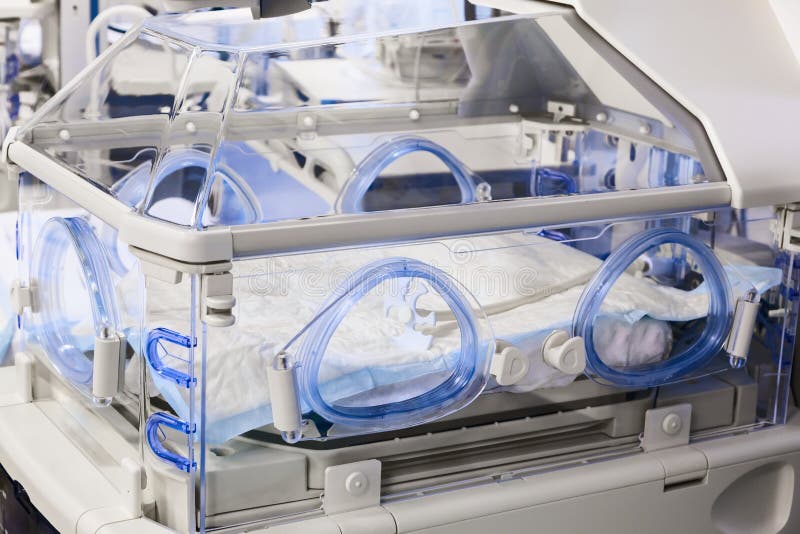 Incubator for Newborn Babies Stock Photo Image of technology, empty