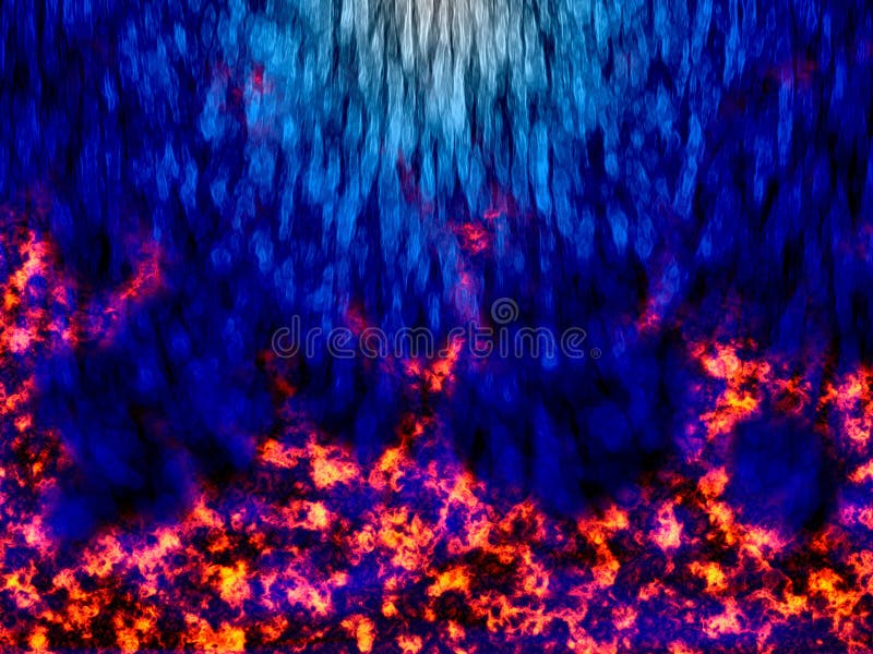 Illustration of abstract fire and water. Illustration of abstract fire and water