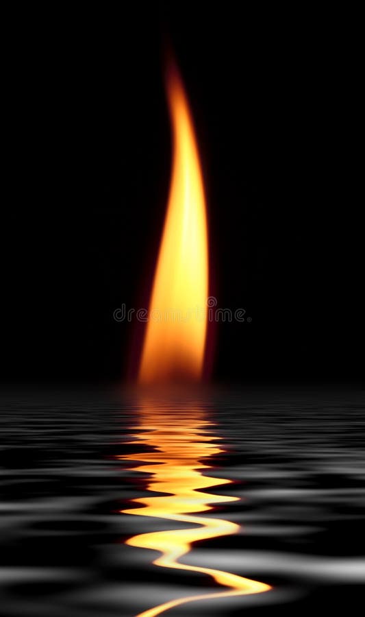 Incêndio e água imagem de stock Incêndio e água imagem de stock