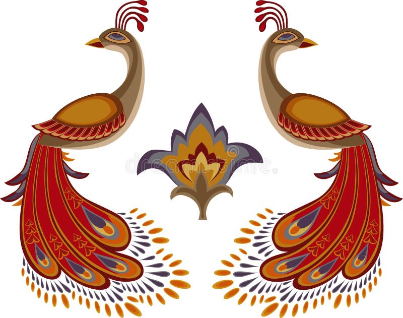 Pássaro-de-fogo ilustração stock