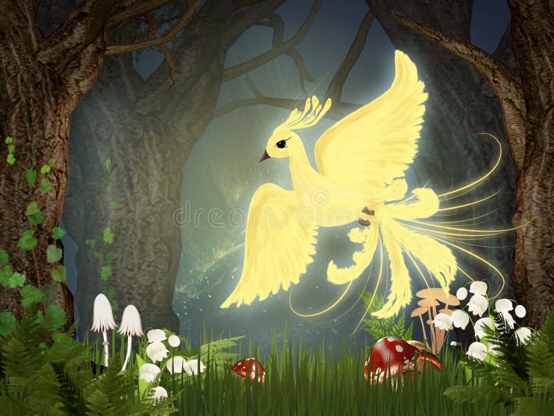 Pássaro de Fogo ilustração do vetor