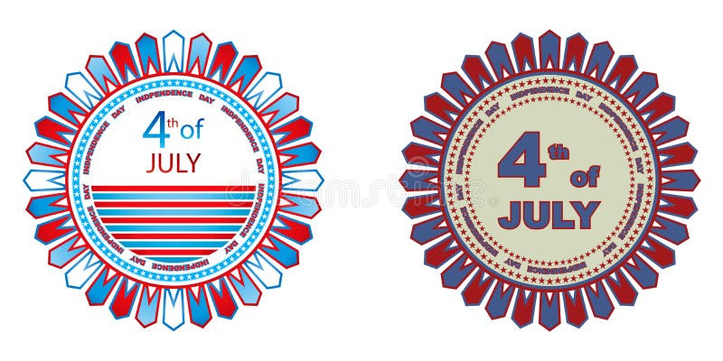 Independence day badges