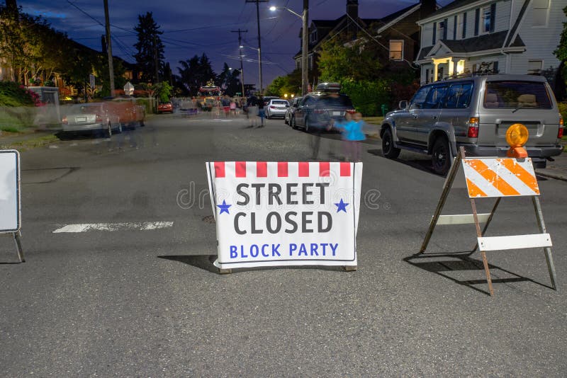 Strada chiusa per il 4 di luglio, festa del blocco.