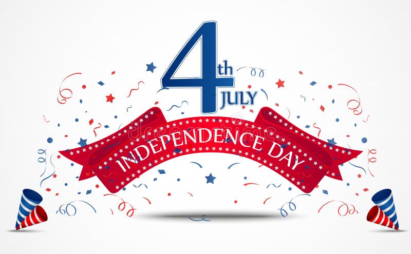 Independence day celebration with confetti stock illustration Independence day celebration with confetti stock illustration