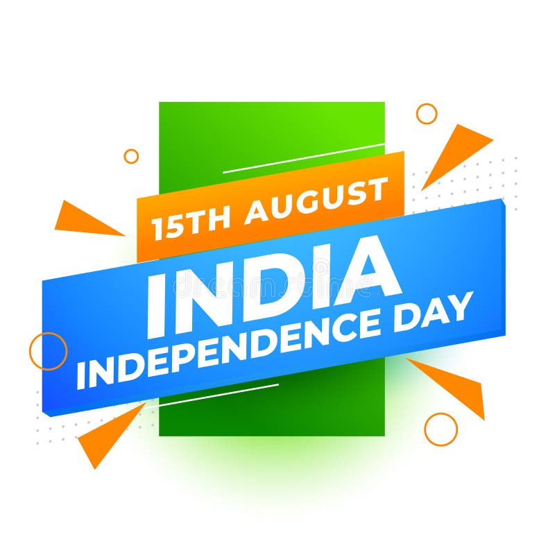 Independence Day of India Modern Background Stock Vector - Illustration ...