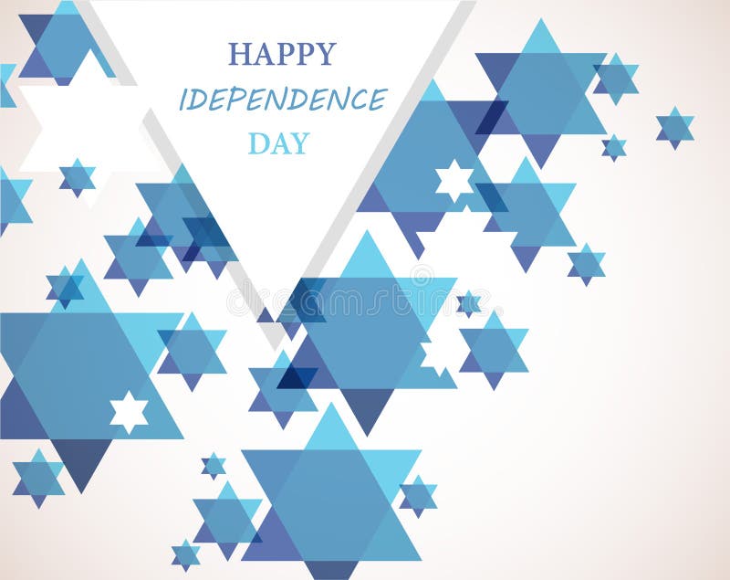 Independence day of Israel. David star background vector illustration Independence day of Israel. David star background vector illustration