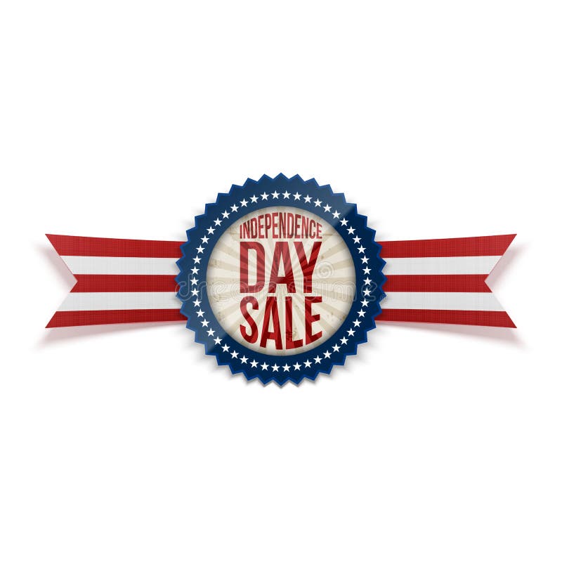 Independence Day Sale Patriotic Badge Stock Vector ...