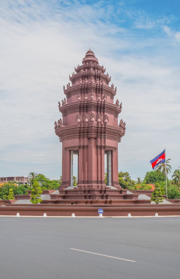 Independence Monument in Phnom Penh stock photography Independence Monument in Phnom Penh stock photography
