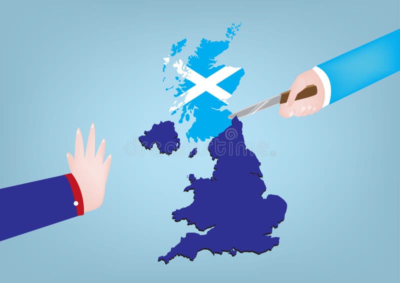 Independencia de Escocia de Gran Bretaña stock de ilustración Independencia de Escocia de Gran Bretaña stock de ilustración