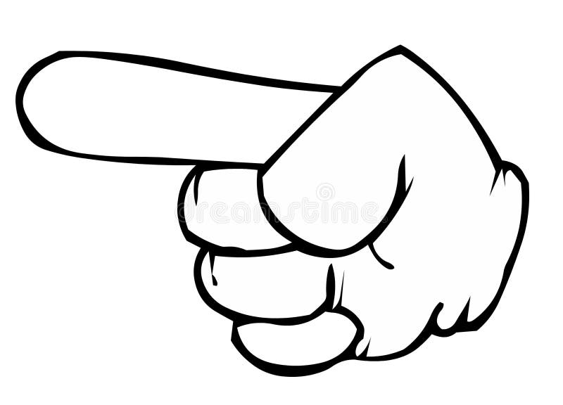 Deget arătător vector illustration