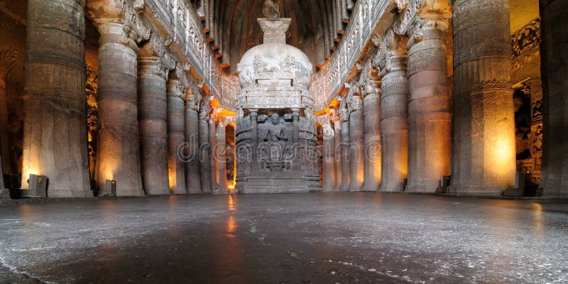 India, Ajanta Buddhist cave