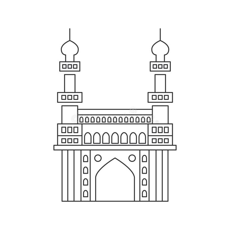 Single one line drawing Taj Mahal mosque. Beauty historical iconic place in  Agra, India wall decor poster art. Tourism travel postcard concept. Modern  continuous line draw design vector illustration 5219126 Vector Art
