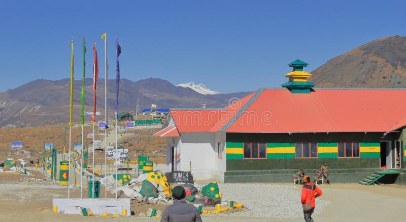 India china international border at bum la pass