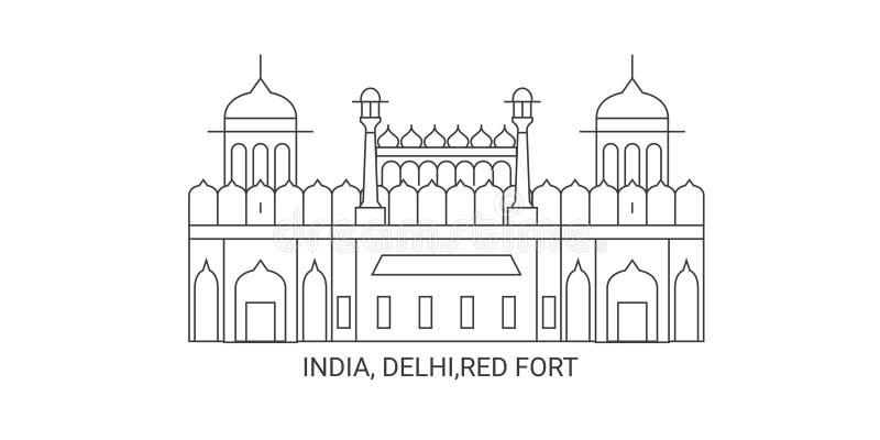 Red Fort Stock Vector by ©djahan 80468482-saigonsouth.com.vn