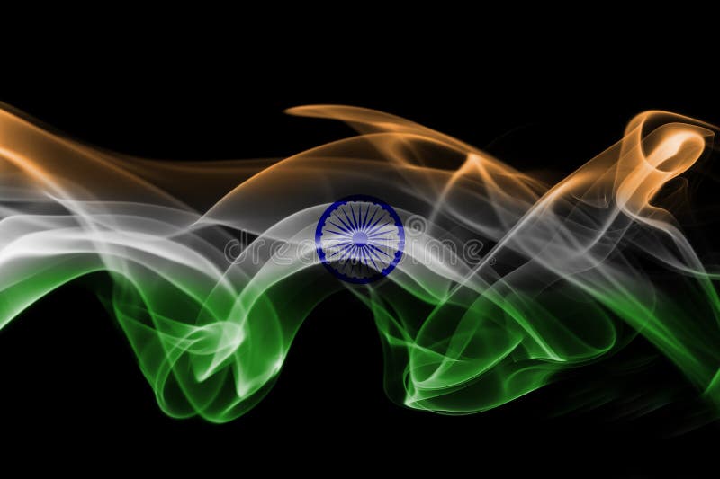 India flag smoke stock photo. Image of independence - 102852014