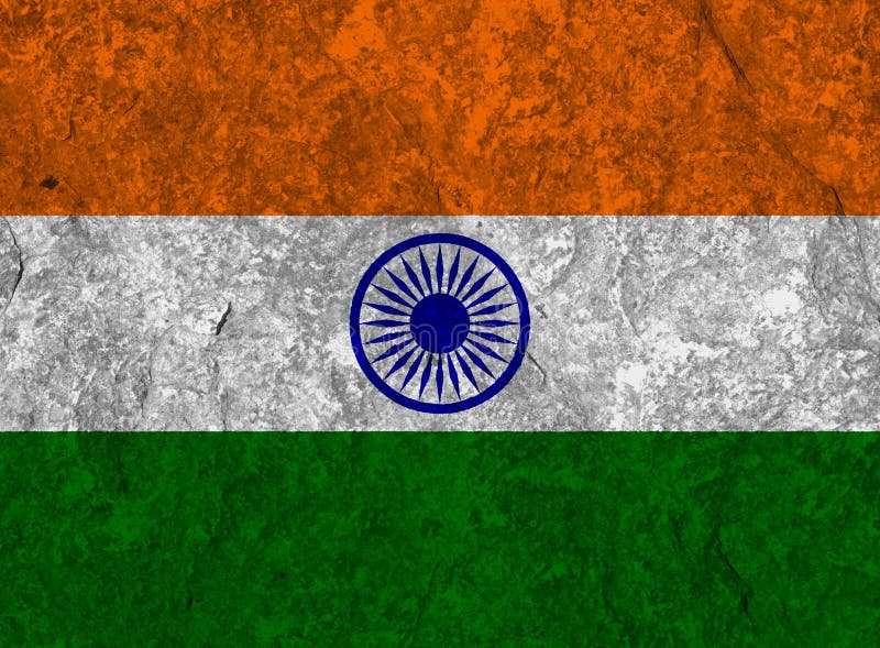 India Flag with Texture on a Background Stock Illustration - Illustration  of abstract, asian: 173447751