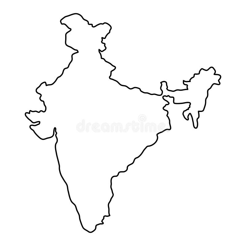 India map hand drawn sketch Vector concept illustration flag childrens  drawing scribble map Country map for infographic brochures and  presentations isolated on white background Vector illustration  Stock  vector  Colourbox