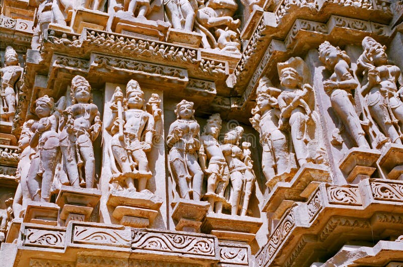 Temple erotic statue india laksmi