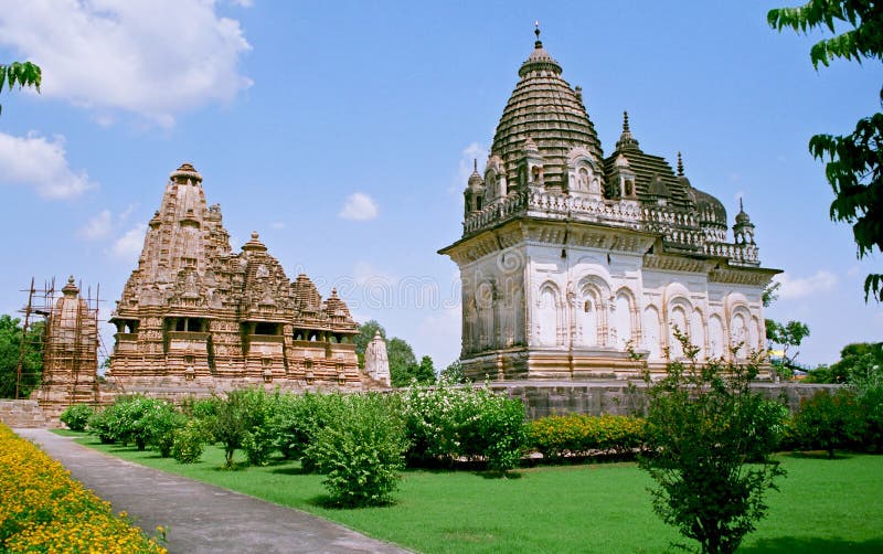 India, Temples in Khajuraho.