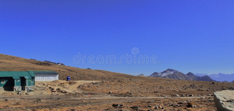 Indian army check post at bum la pass