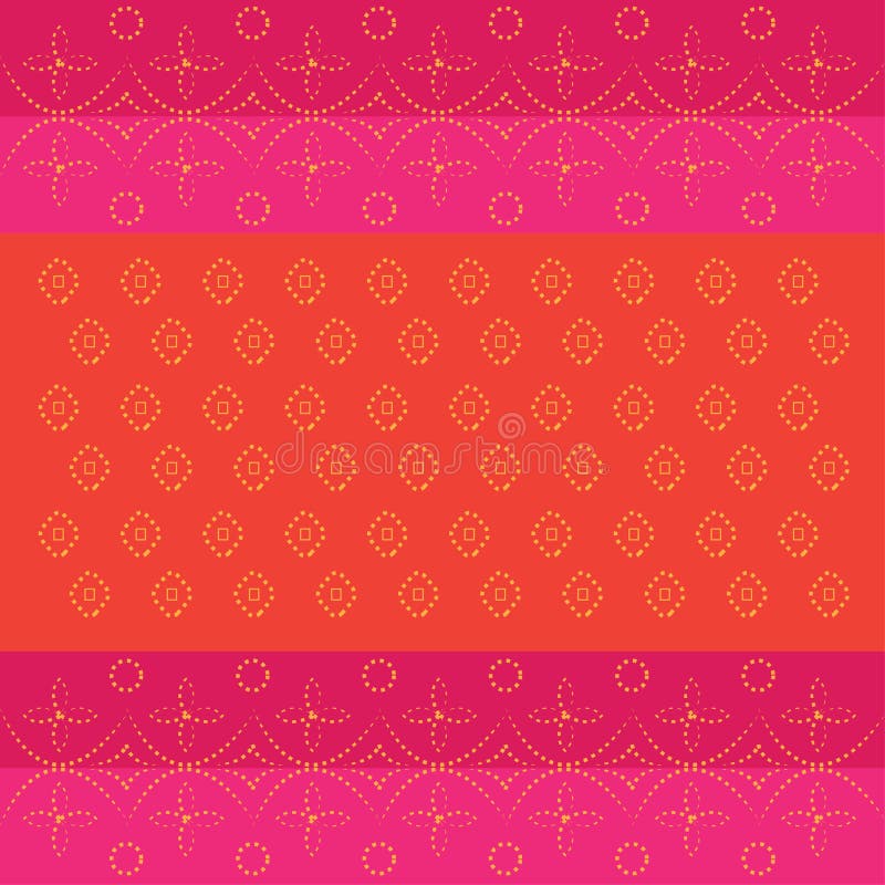 Traditional Indian Bandhani Pattern Stock Vector - Illustration of fabric,  vibrant: 91185571