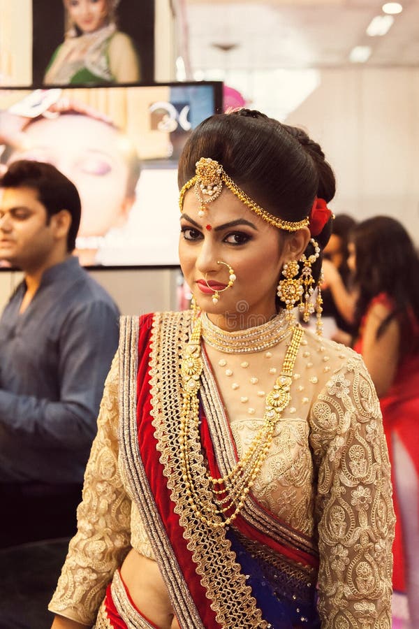 Indian Beautiful Fashion Model (bridal Look) Editorial Stock Image - Image  of gorgeous, fashion: 50682884