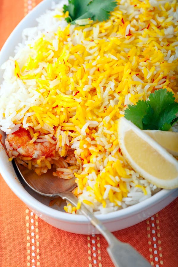 Indian Biryani with Shrimp stock photo. Image of shrimp 90321582