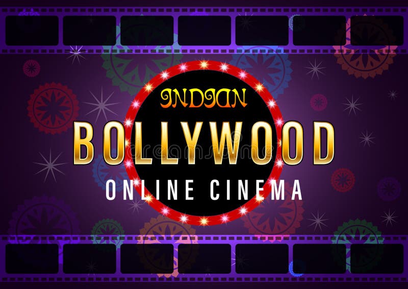 Indian Cinema Bollywood Poster for Night Party Background Design Stock  Vector - Illustration of glowing, indian: 144864098