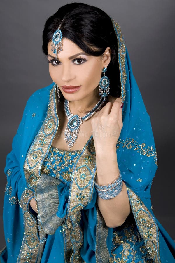 Traditional indian fashion stock photo. Image of mysterious - 6573418
