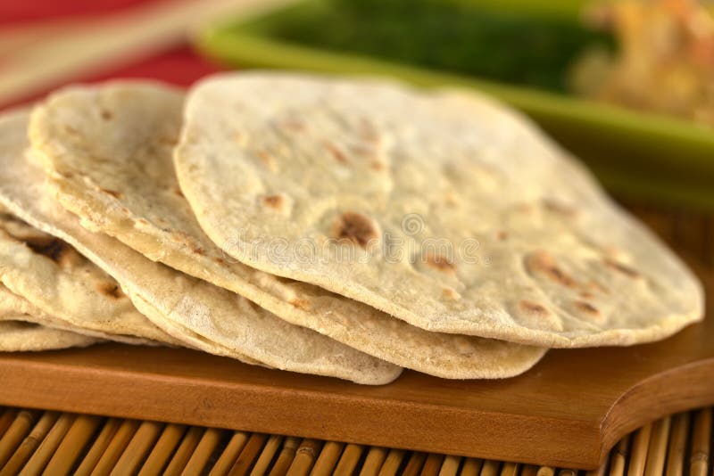 Indian Chapati Flatbread stock image