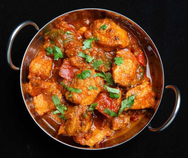 Indian Chicken Jalfrezi Curry Food Stock Photo - Image of food ...