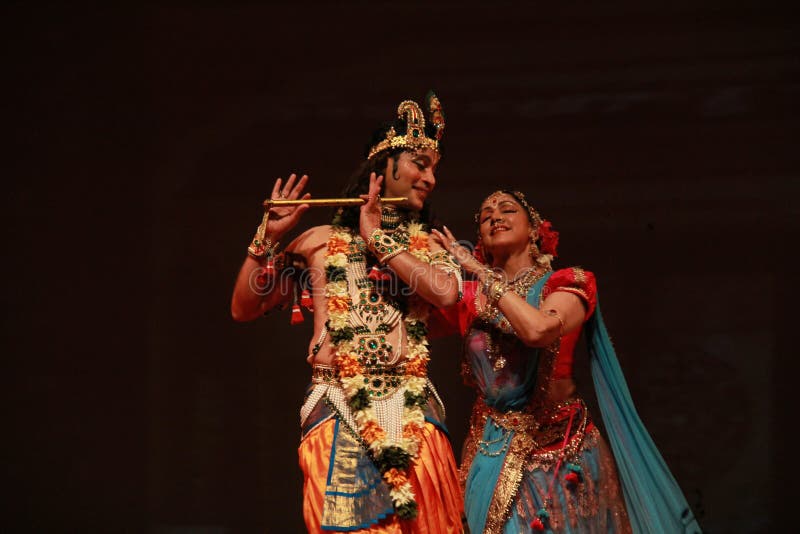 Radha Krishna In Amorous Pose, Painting by Ranjitava Biswas | Artmajeur