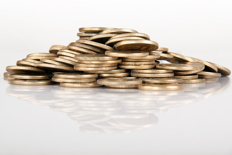 Indian coin collection stock photography