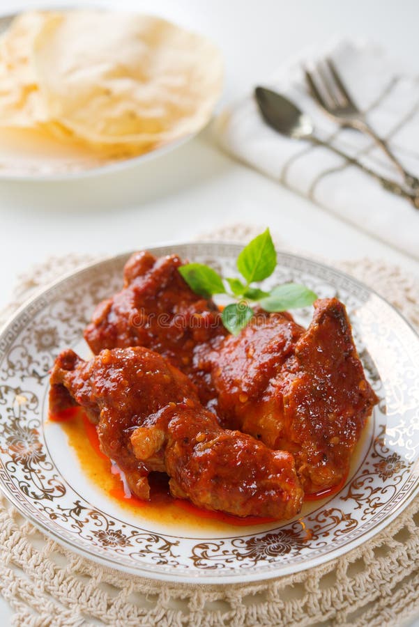 Indian curry chicken. stock image. Image of meal, cooked - 32244419