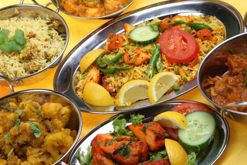 Indian Curry Dishes royalty free stock image Indian Curry Dishes royalty free stock image