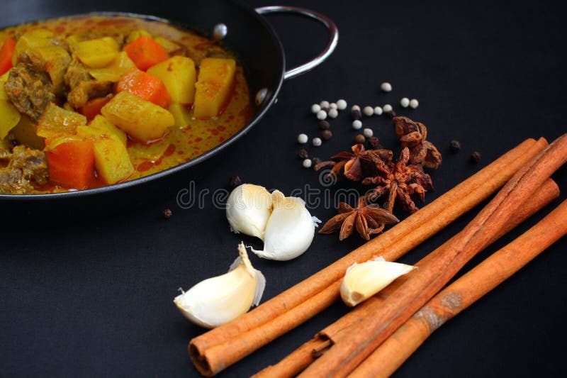 Indian curry and spices. stock photo. Image of spices 34564016