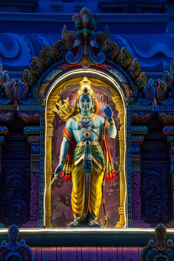 Indian Deity at Night stock photo. Image of asia, asian - 132489602