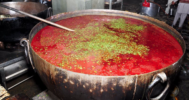 Indian dish-Lentil at a langar (community kitchen) at Golden temple,Amritsar